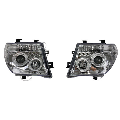 Кристални фарове за Nissan Navara / Pathfinder (2005-2009) - хром