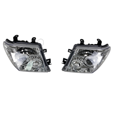 Кристални фарове за Nissan Navara / Pathfinder (2005-2009) - хром