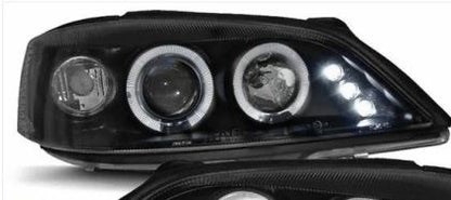 Кристални фарове OPEL ASTRA G (1998-2004) - черни
