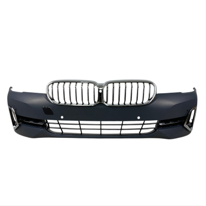 ПРЕДНА БРОНЯ ЗА BMW G30 (2020+) - М5 ДИЗАЙН С ОВТОРИ ЗА ПАРКТРОНИК И КАМЕРА