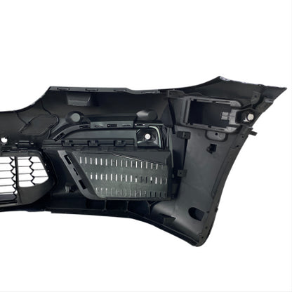 ПРЕДНА БРОНЯ ЗА BMW G30 (2020+) - М5 ДИЗАЙН С ОВТОРИ ЗА ПАРКТРОНИК И КАМЕРА ЗА КОЛИ С CRUISE CONTROL