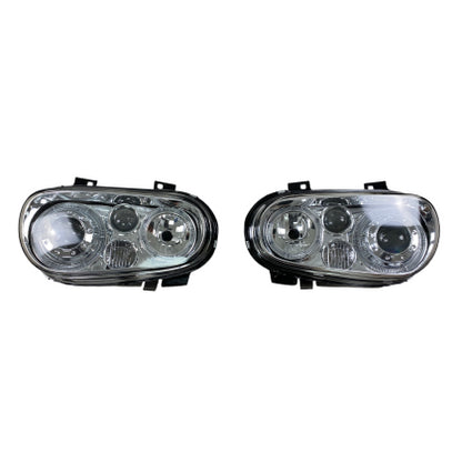 Кристални фарове  Angel Eyes GOLF IV R32  - хром