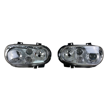 Кристални фарове  Angel Eyes GOLF IV R32  - хром