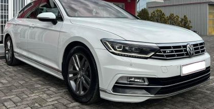 ПРЕДНА БРОНЯ ЗА VW PASSAT B8 (2014+) - R ДИЗАЙН С ЧЕРНА РЕШЕТКА