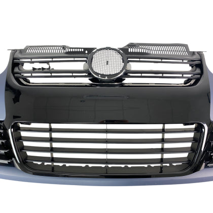 ПРЕДНА БРОНЯ ЗА VW GOLF 5 - R32 ДИЗАЙН С ЧЕРНА РЕШЕТКА