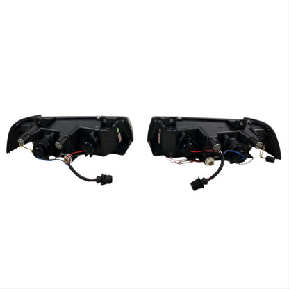 Кристални фарове за BMW E36  Angel Eyes (91-99) 4d sedan - черни