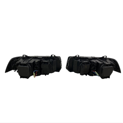 Кристални фарове  за BMW E36 Angel Eyes (1991-2000) 4d sedan - черни