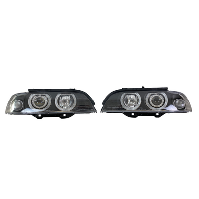 Кристални фарове  Angel Eyes BMW E39  (1995-2003) - черни