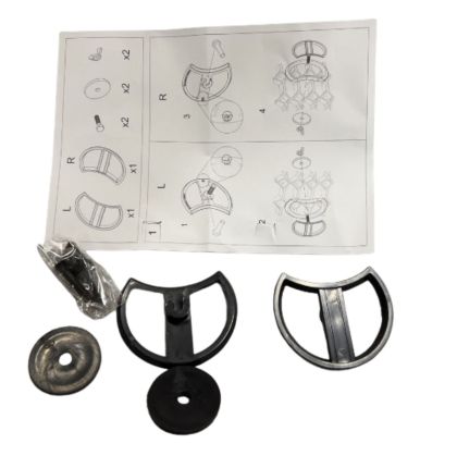 Решетка с поставка за емблема за Audi A3 (2003-2008) - RS-Look Черна