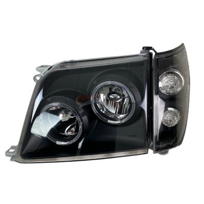 Кристални Фарове TOYOTA LAND CRUISER FJ90 (1996-2003) - черни