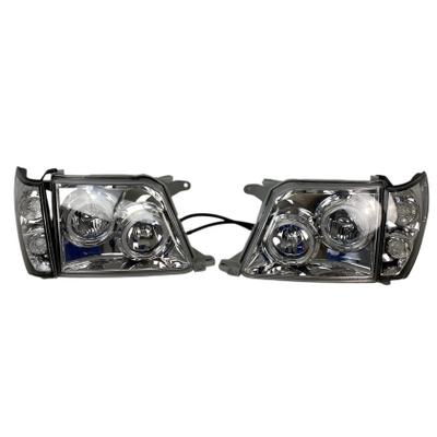 Кристални Фарове TOYOTA LAND CRUISER FJ90 (1996-2003) - хром