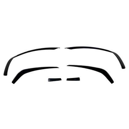 Добавка предна броня за Mercedes W204 C-class (2007-2013) - черен гланц