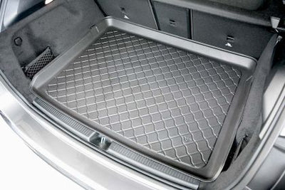 Гумирана стелка за багажник за Mercedes B-Class W246 (2011+) Hatchback 5d upper boot; with adjustable boot floor (EASY VARIO PLUS SYSTEM and with LOAD COMPARTMENT PACKAGE); approx. lenght of the boot liner 82 cm