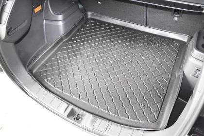 Гумирана стелка за багажник за Mitsubishi Outlander III (2012+) / PHEV Hybrid 5/7 seats; 3rd row pulled down (with and without subwoofer)