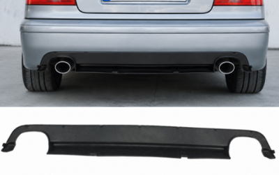 Дифузор за задна M5 броня за BMW E39 седан (1995-2003) -  с два ауспуха