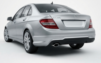 Дифузьор за задна броня за Mercedes C-class W204 (2011+) - единичен