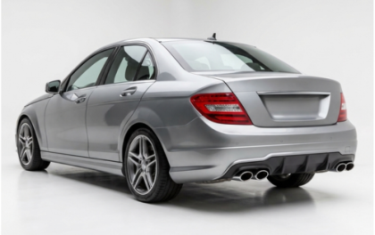 Дифузьор за задна броня за Mercedes C-class W204 (2011+) - AMG look