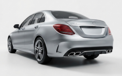 Дифузьор за Mercedes C-Class W205 (2014+) - AMG look с к-т накрайници
