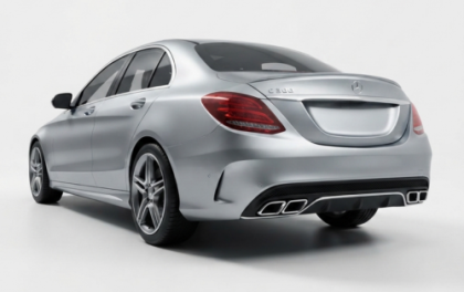 Дифузьор за Mercedes C-Class W205 (2014+) - AMG look с к-т накрайници