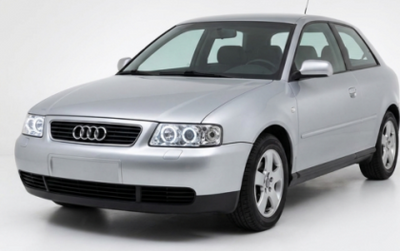 Кристални фарове за Audi A3 Angel Eyes (1996-2000) - хром