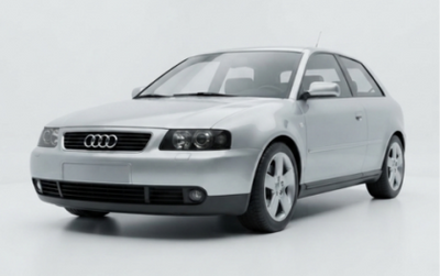 Кристални фарове за Audi A3 (2000-2003) - черни