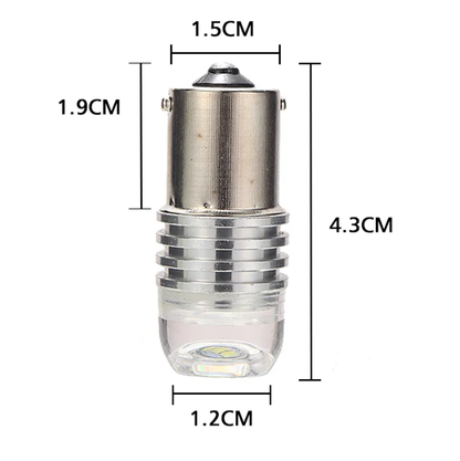 Комплект от 2 броя LED Лед Диодни Крушки За Габарит P21W 1156 BA15S 12V с 9 Леда Бяла Светлина