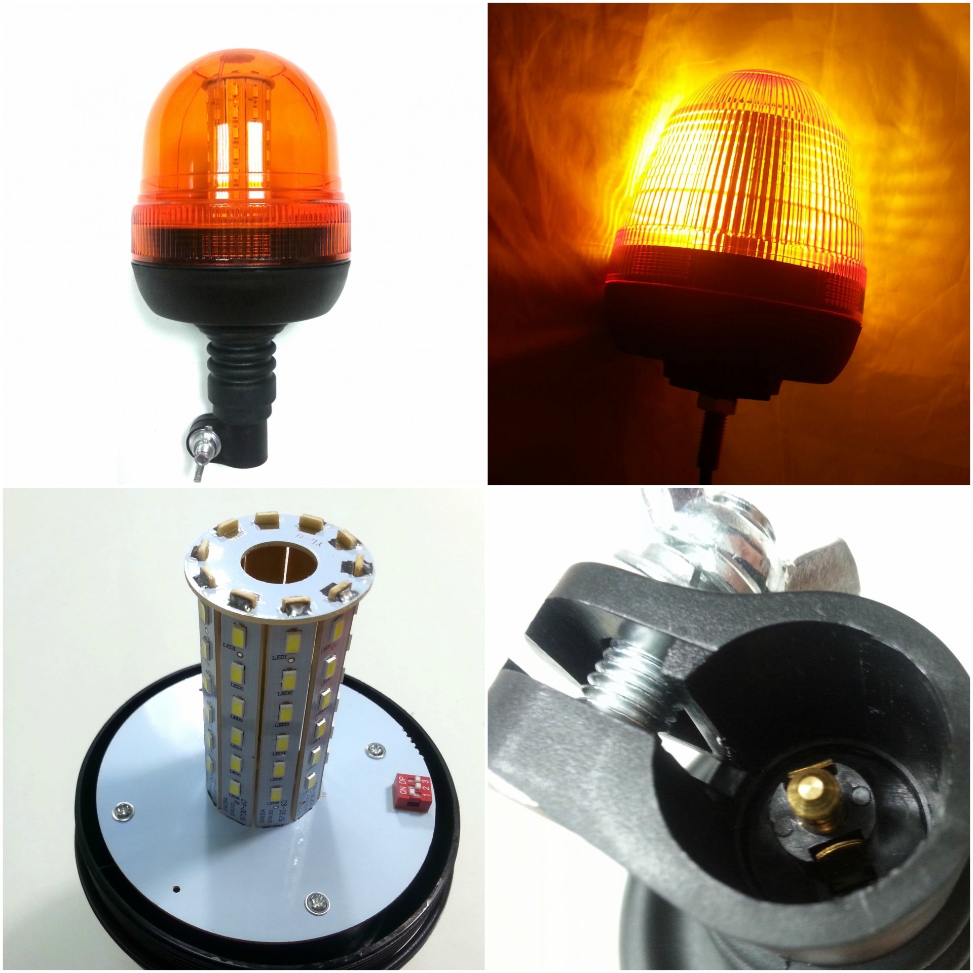 LED ЛЕД Аварийна/сигнална лампа Маяк буркан 12/24V