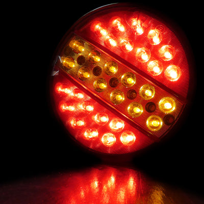 LED Диоден стоп тип хамбургер 12V ЧЕРВЕНО-БЕЛИ ЗАДНИ СТОП СВЕТЛИНИ