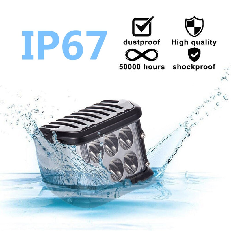 45W LED BAR ЛЕД БАР ДИОДЕН ФАР ПРОЖЕКТОР ХАЛОГЕН 12-24V DUAL