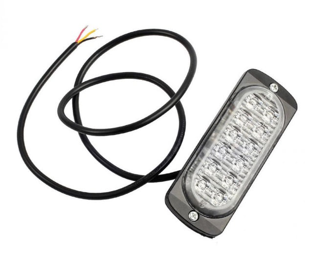 12 LED ЛЕД Аварийна Лампа За Пътна Помощ, Жълта Блиц Светлина, Мигаща!
