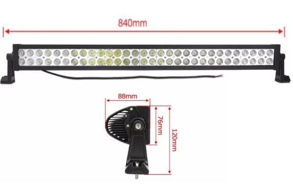 84 См 180W Мощен 4D 4Д Епистар Led Bar Лед Диоден Бар Прожектор 12V 24V 10800 Лумена