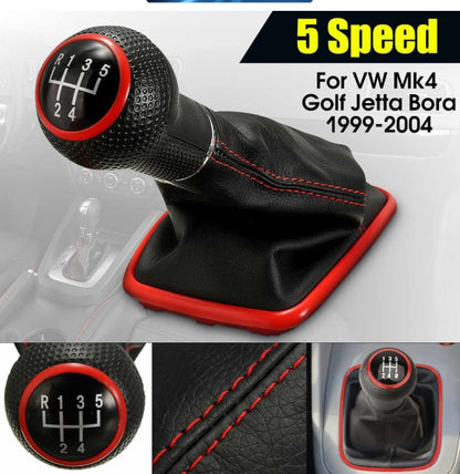 Tопка Скоростен Лост С Маншон Кожен Кожух За Голф Golf 4 Bora Червена