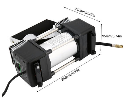 Компресор За Помпане На Гуми Двубутален Двуцилиндров Метален 12V 20A