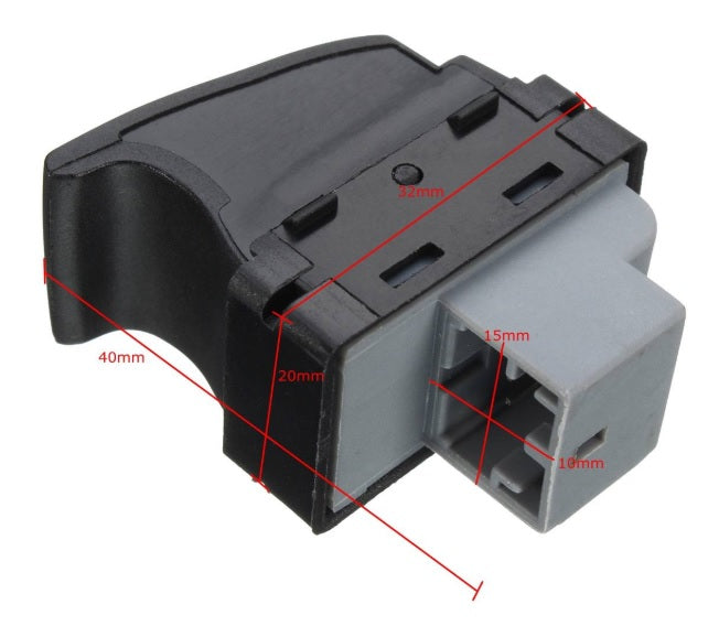 Единичен Бутон Копче Ел. Стъкла За VW Transporter Транспортер 5 / 6 Multivan 7E0959855