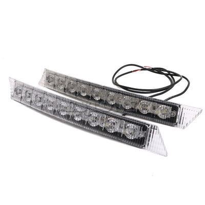Комплект Извити За Броня Предни Мощни 9 Led Лед Диодни Дневни Светлини 12V 54W
