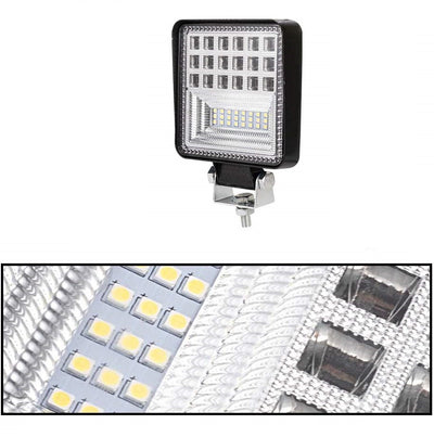 Супер Мощна 126W LED ЛЕД Диоден Фар Работна Лампа Прожектор Задна Светлина 2600 Лумена 12V / 24V