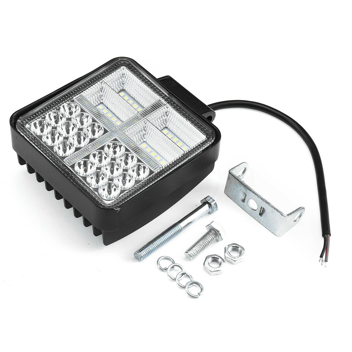 162W LED Диоден Фар Работна Бяла Жълта Светлина Габарит Мъгла Лампа 12V 24V