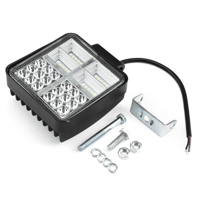 162W LED Диоден Фар Работна Бяла Жълта Светлина Габарит Мъгла Лампа 12V 24V