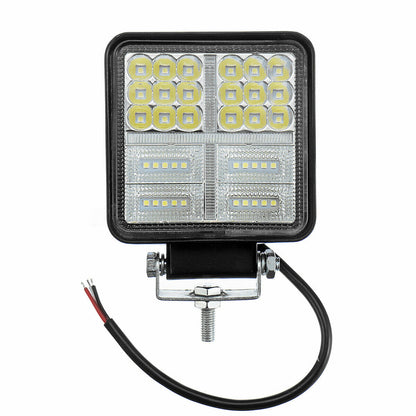 162W LED Диоден Фар Работна Бяла Жълта Светлина Габарит Мъгла Лампа 12V 24V