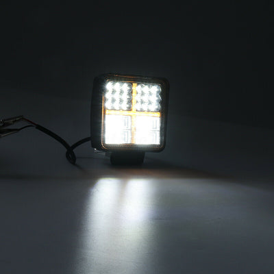 162W LED Диоден Фар Работна Бяла Жълта Светлина Габарит Мъгла Лампа 12V 24V