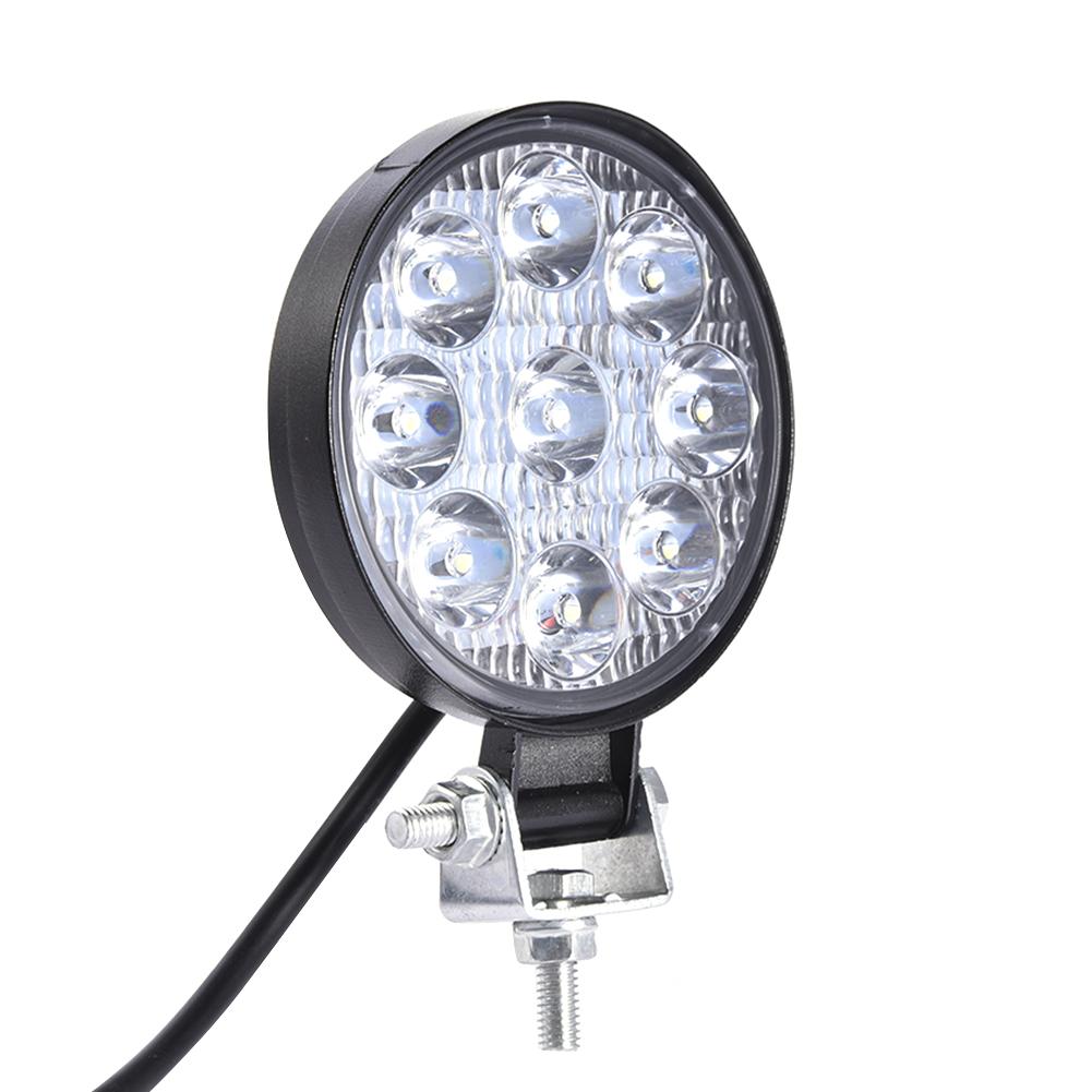 Компелект 2 Броя 27W Кръгли Мини Led Диоден Фар Прожектор Дневни Светлини 12V 24V