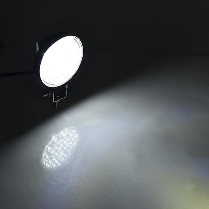 Комплект 2 Броя 42W Кръгли Мини Led Диоден Фар Прожектор Дневни Светлини 12V 24V