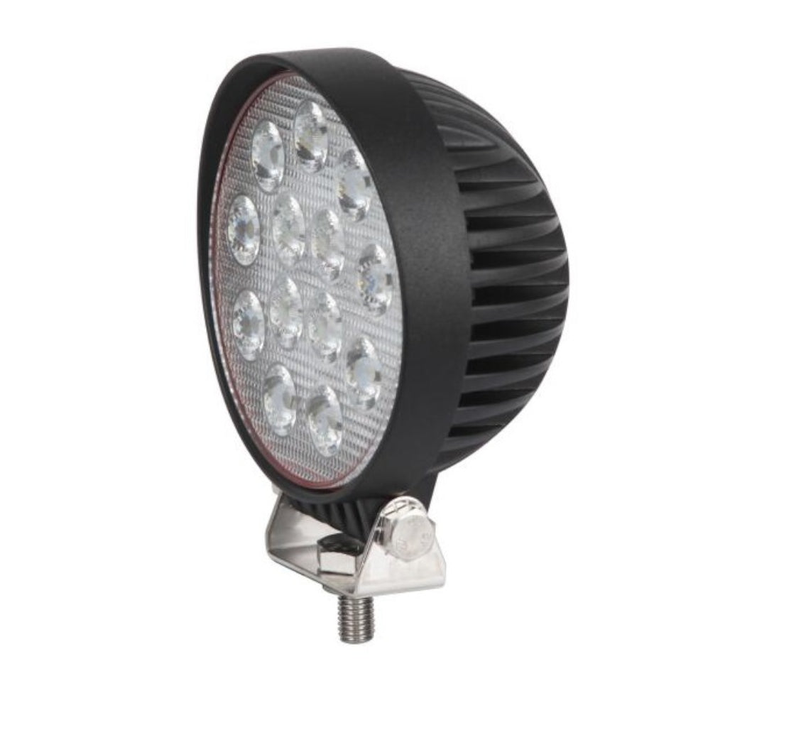 12См 39W Супер Мощен Кръгъл PRO Led Диоден Халоген Лед Лампа Прожектор 12V 24V