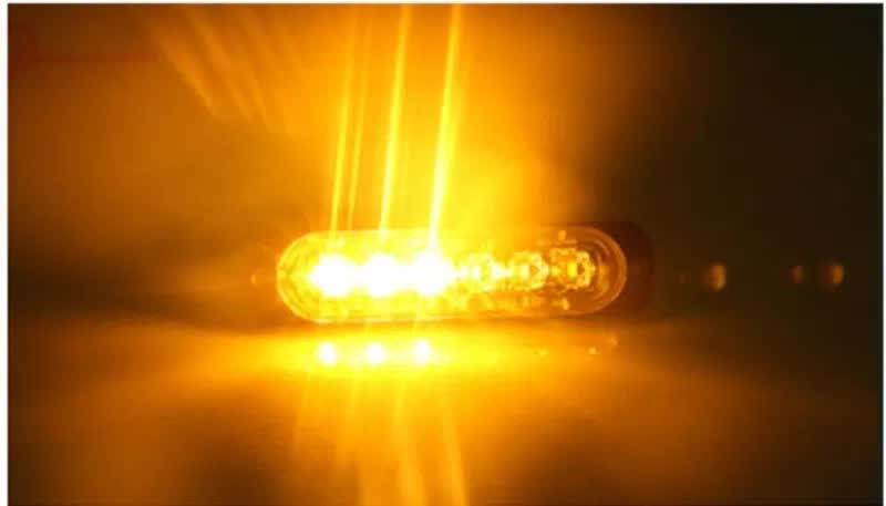 6 LED Аварийна Лампа За Пътна Помощ, Жълта Блиц Светлина, Мигаща!
