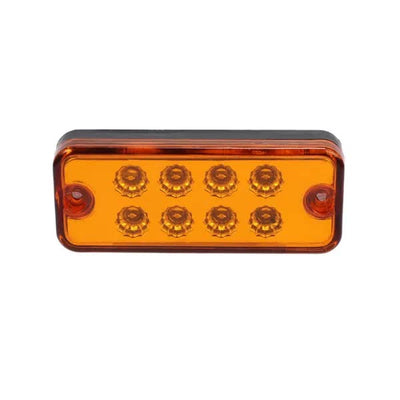 8 LED Оранжеви - Диодни Лед Габарити / Светлини / Токоси - 99mm x 40mm - 12V