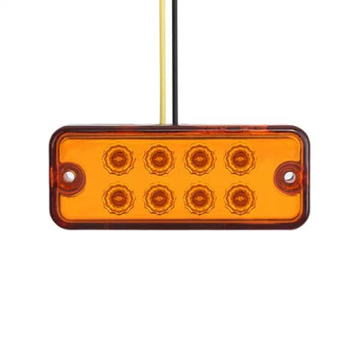8 LED Оранжеви - Диодни Лед Габарити / Светлини / Токоси - 99mm x 40mm - 24V