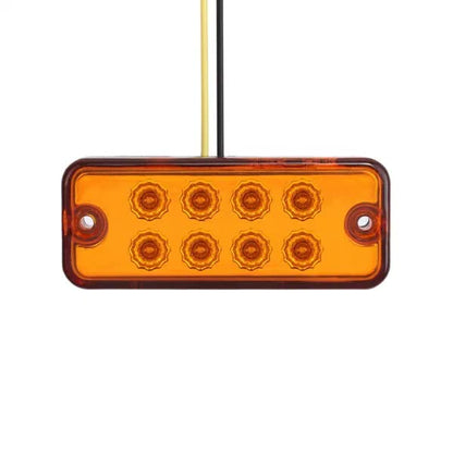 8 LED Оранжеви - Диодни Лед Габарити / Светлини / Токоси - 99mm x 40mm - 24V