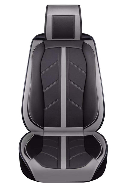1 + 1 Комплект от 2 броя Универсална Авто Тапицерия Еко Кожа Лукс Sport Сиво-Черно
