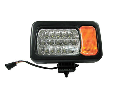 Комплект LED фарове - къси / дълги светлини, мигач, рефлектор - подходящ за трактор, комбайн, багер и др - 16 диода