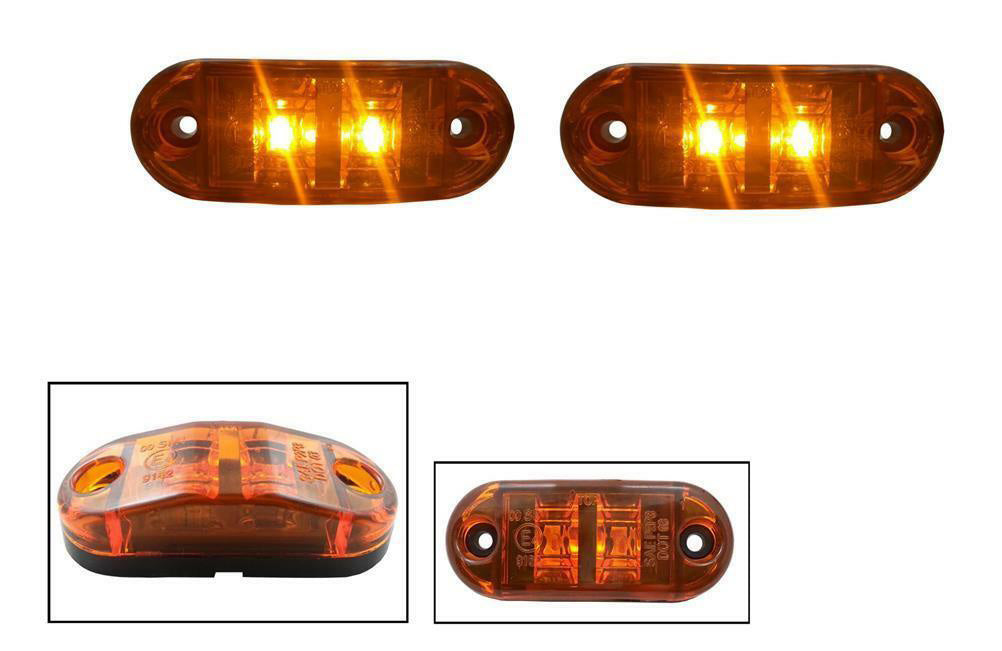 1 Брой 12V Оранжев Led Лед Диоден Маркер Габарит Токос - За Бусове Камиони Ремаркета